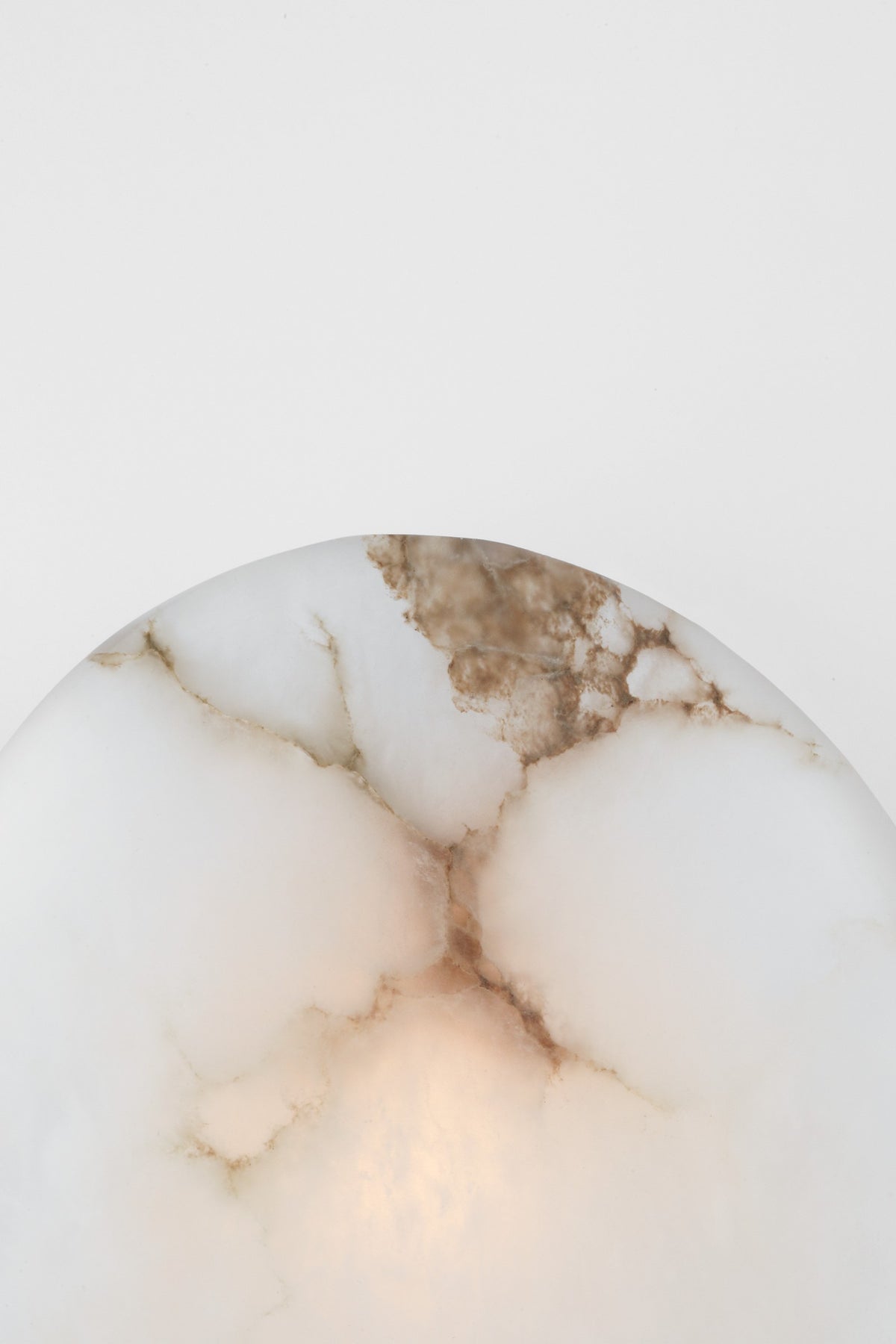 Melange Vägglampa — Kelly Wearstler for Visual Comfort & Co. — Polished Nickel with Alabaster detaljbild