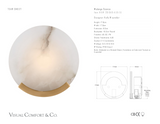 Melange Vägglampa — Kelly Wearstler for Visual Comfort & Co. måttskiss