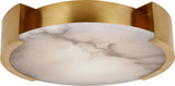 Melange X-Large Flush Mount — Kelly Wearstler for Visual Comfort & Co. — Antique-Burnished Brass with Alabaster