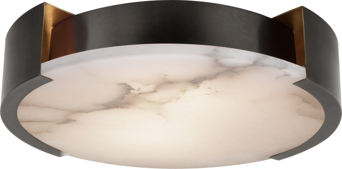 Melange X-Large Flush Mount — Kelly Wearstler for Visual Comfort & Co. — Bronze with Alabaster