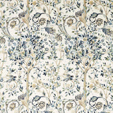Melsetter Wide Width Tygprov — Morris & Co Indigo/Sage