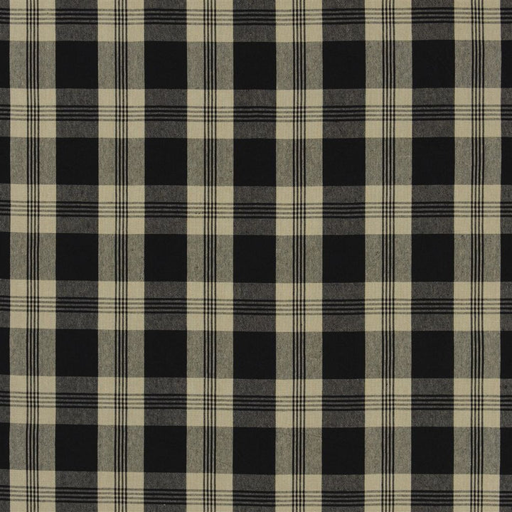 Mill Pond Check Black / Linen — Ralph Lauren Home