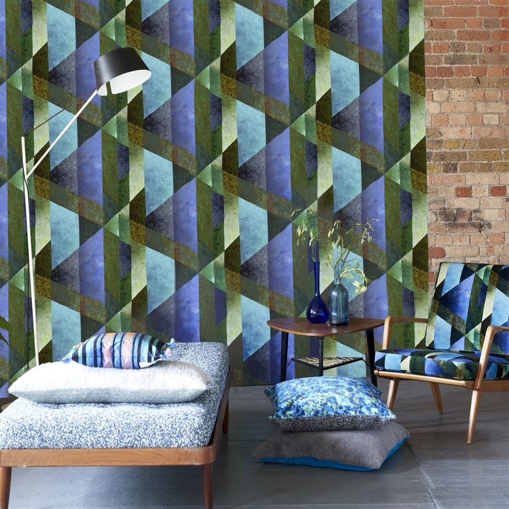 Minakari Geo Tapet — Designers Guild i miljö