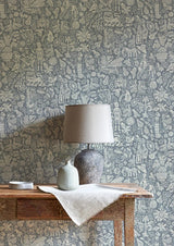 Minna Maze Smoke — Lewis & Wood tapet