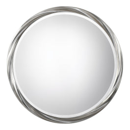 Orion Silver Round Mirror - undefined