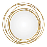 Whirlwind Gold Round Mirror - undefined