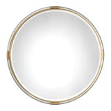 Mackai Round Gold Mirror - undefined