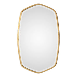Duronia Antiqued Gold Mirror - undefined