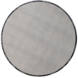 Junius Antique White Round Mirror - undefined