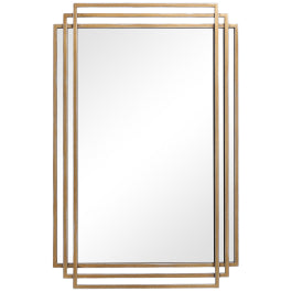 Amherst Brushed Gold Mirror - undefined