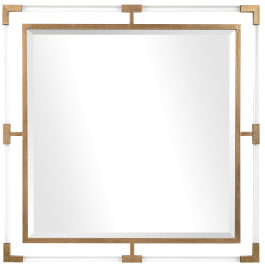 Balkan Golden Square Mirror - undefined