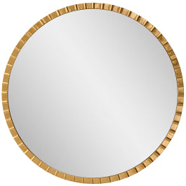 Dandridge Gold Round Mirror