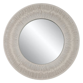 Sailor's Knot White Small Round Mirror - undefined