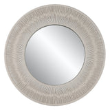 Sailor's Knot White Small Round Mirror - undefined