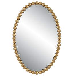 Serna Gold Oval Mirror - undefined