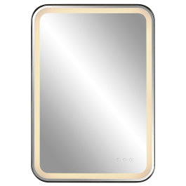 Crofton Lighted Black Vanity Mirror - undefined