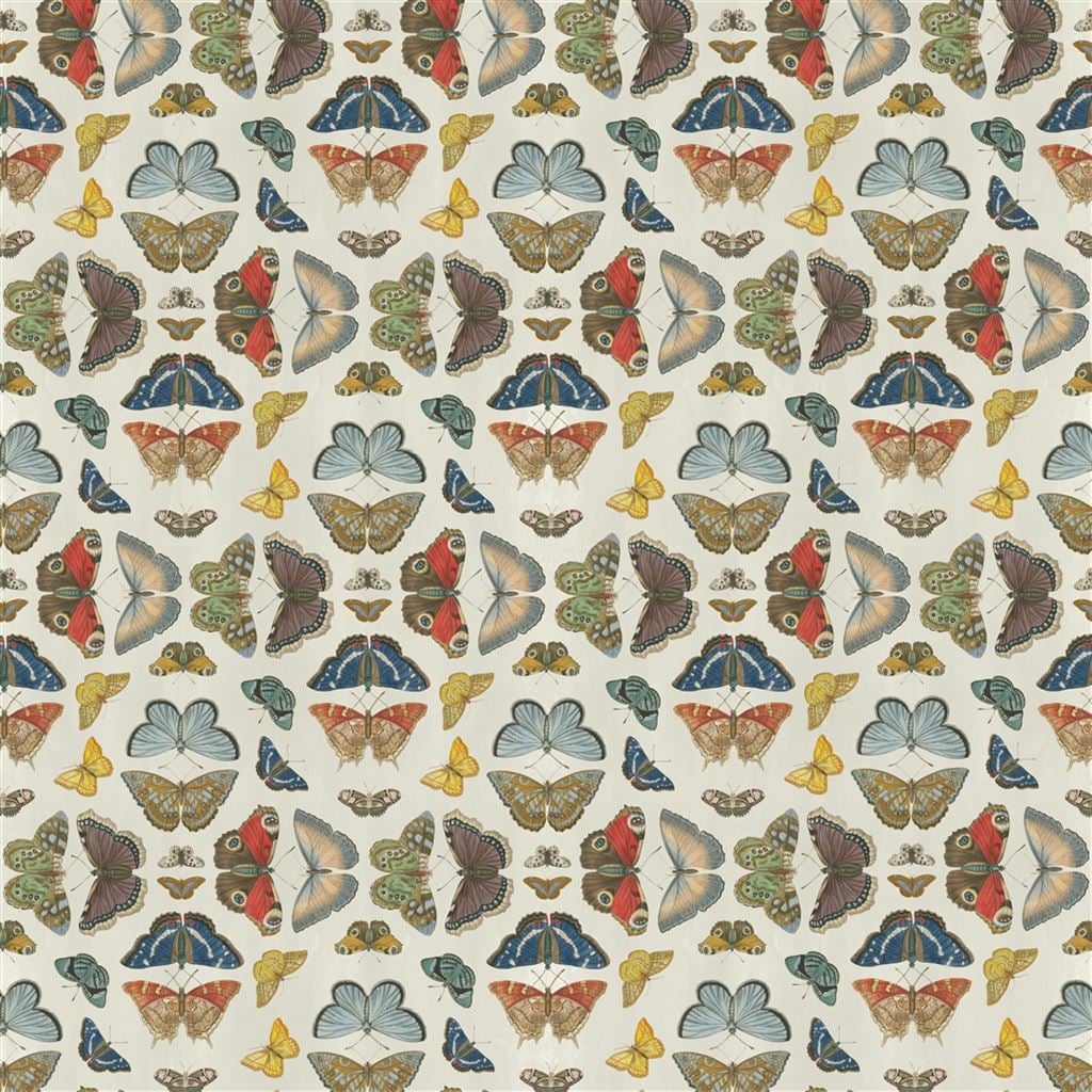 Mirrored Butterflies Parchment — Designers Guild tyg