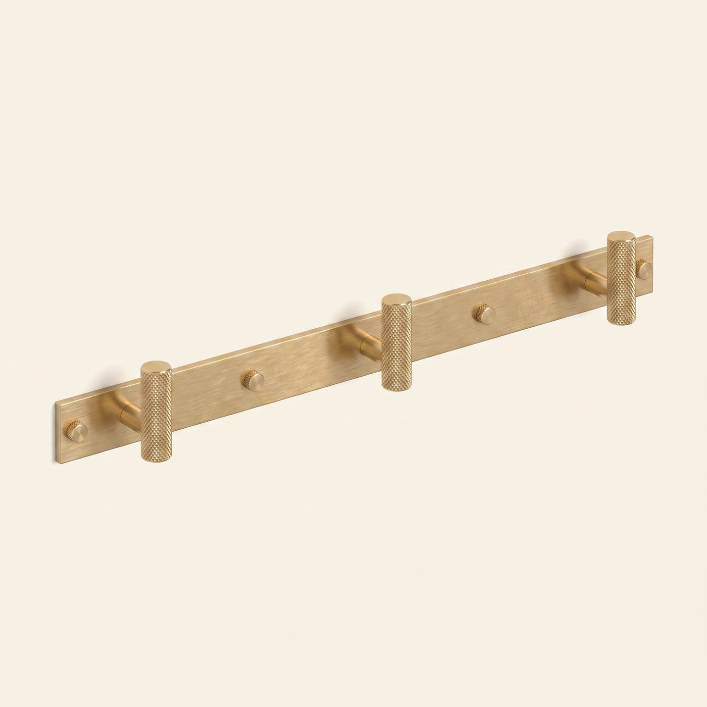 MIX diamantknottrad Wall Krok Rack — Hand-borstad mässing - HBB