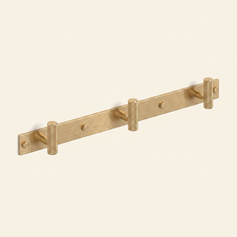 MIX diamantknottrad Wall Krok Rack — Armac Martin — Hand-borstad mässing - HBB