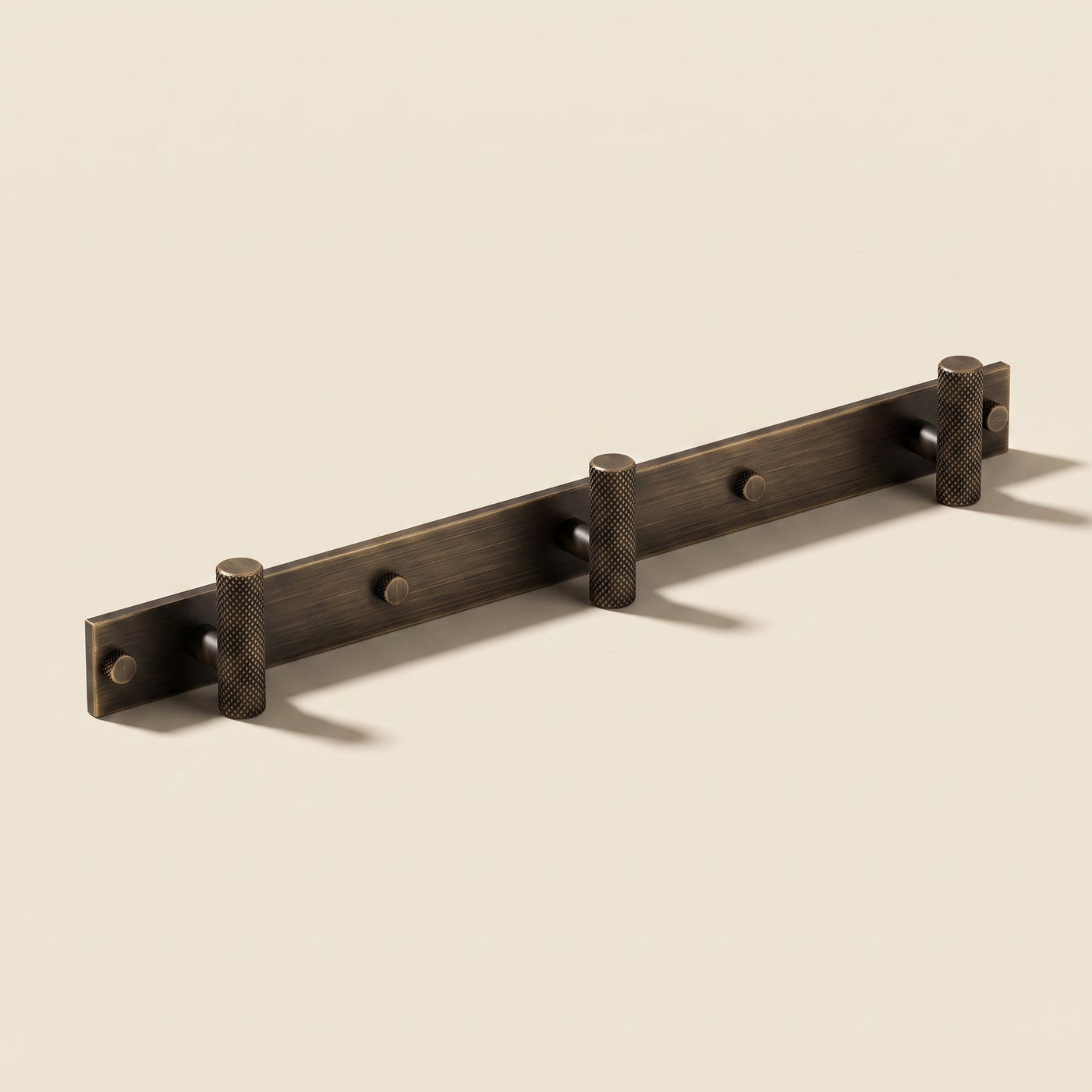 MIX diamantknottrad Wall Krok Rack — Satin antik, olackad