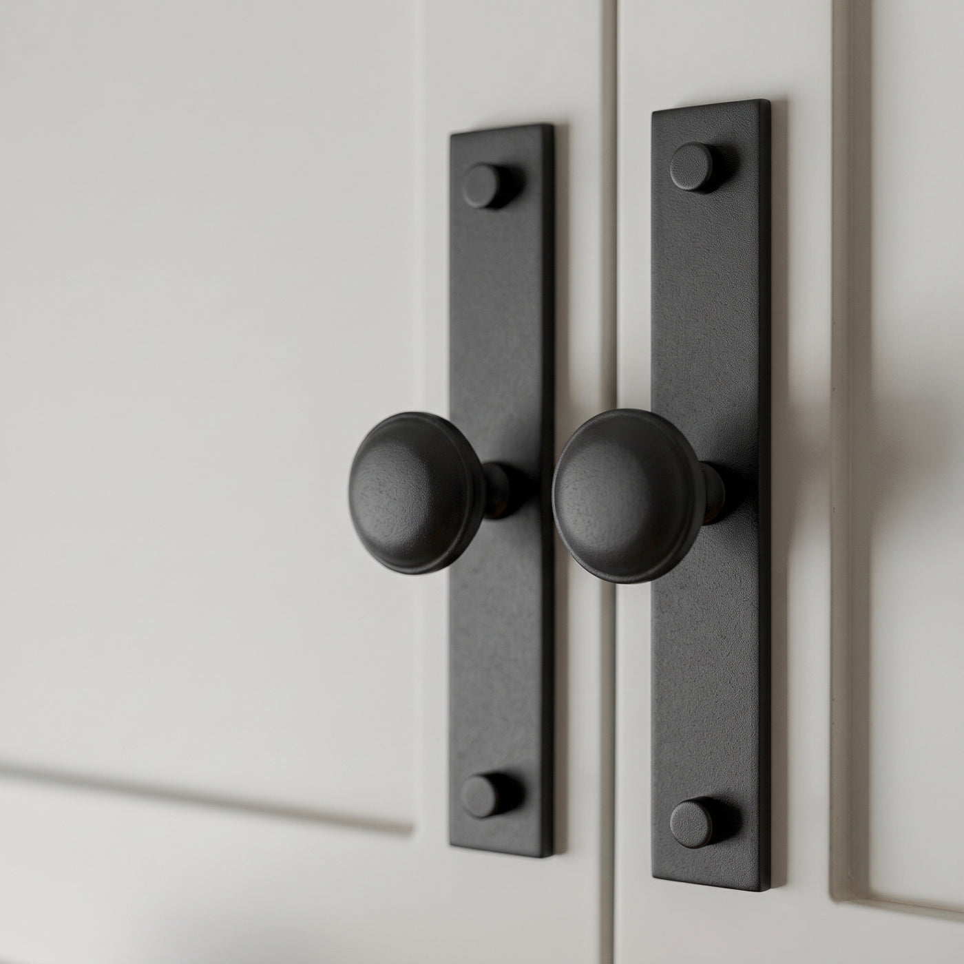 MIX diamantknottrad Wall Krok Rack — miljöbild, Matt svart lack - MBL
