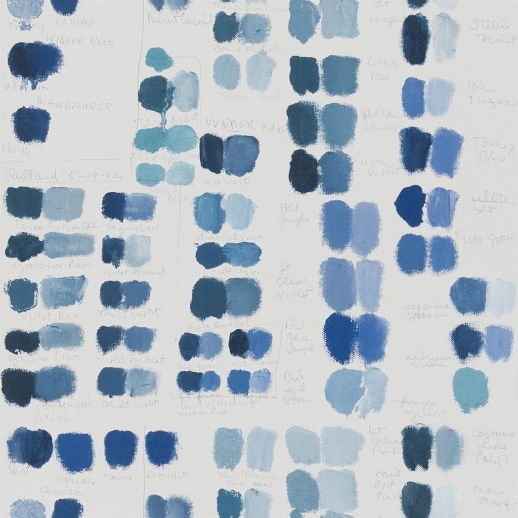 Mixed Tones Indigo — Designers Guild tapet