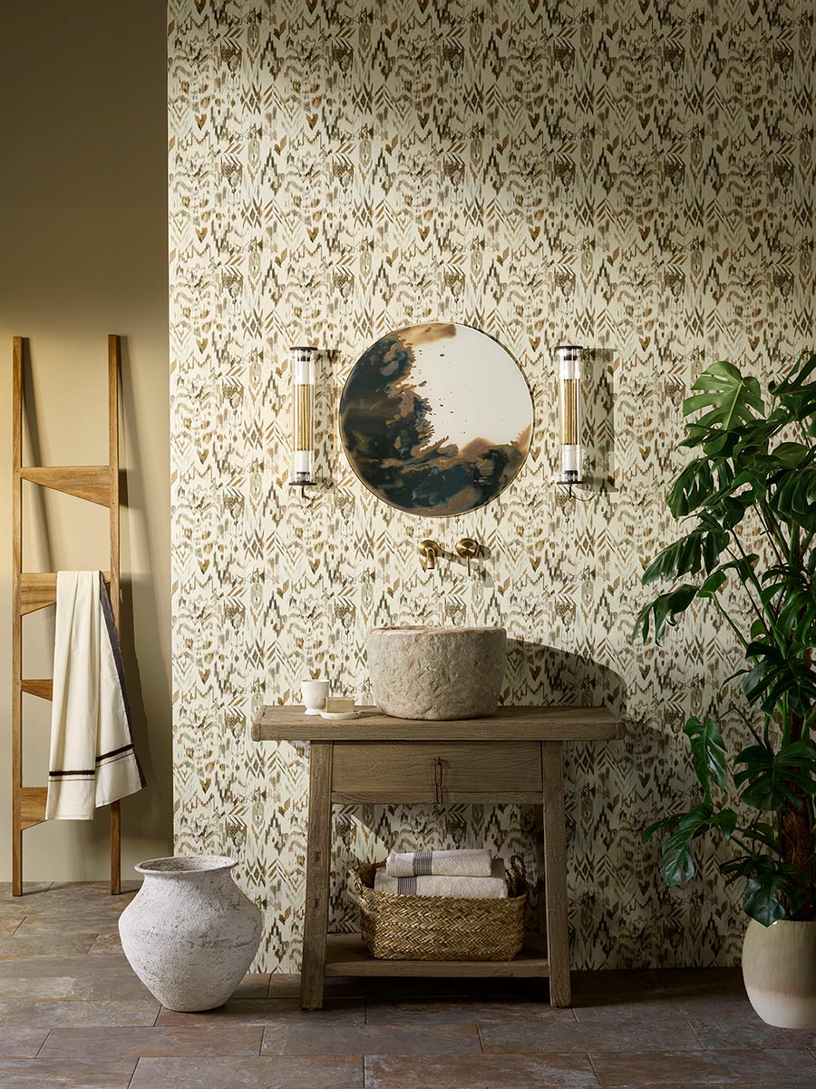 Mojave room setting — Pierre Frey wallpaper