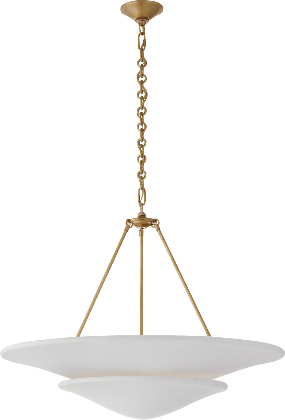 Mollino Large Tiered Takkrona Antique-Burnished Brass