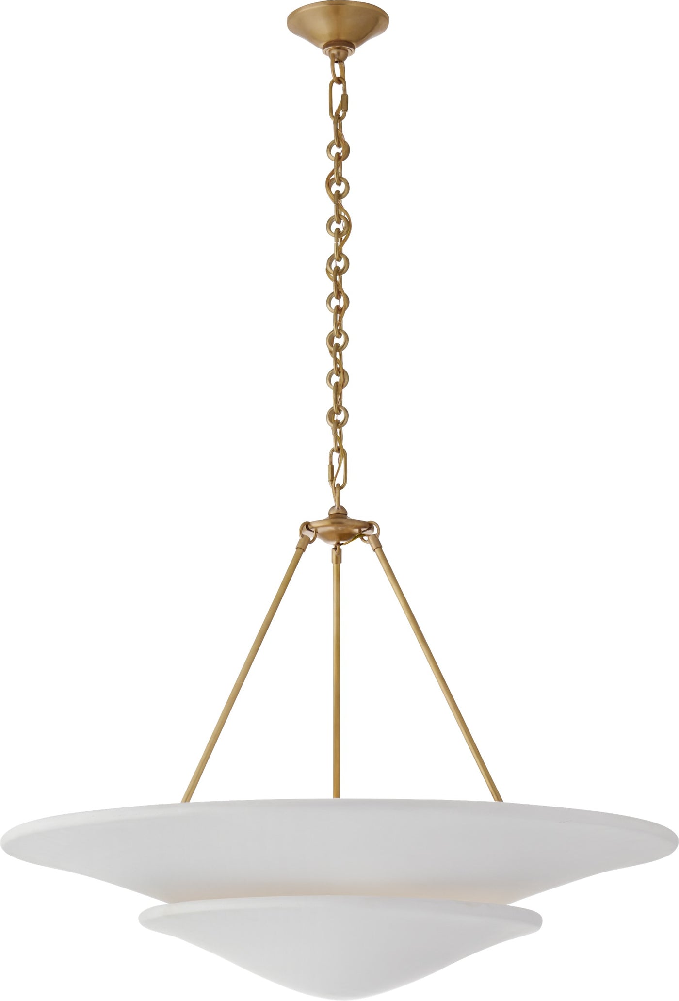 Mollino Large Tiered Takkrona Antique-Burnished Brass