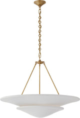 Mollino Large Tiered Takkrona Antique-Burnished Brass