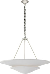 Mollino Large Tiered Takkrona Polished Nickel