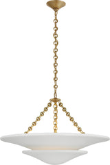 Mollino Medium Tiered Takkrona Antique-Burnished Brass