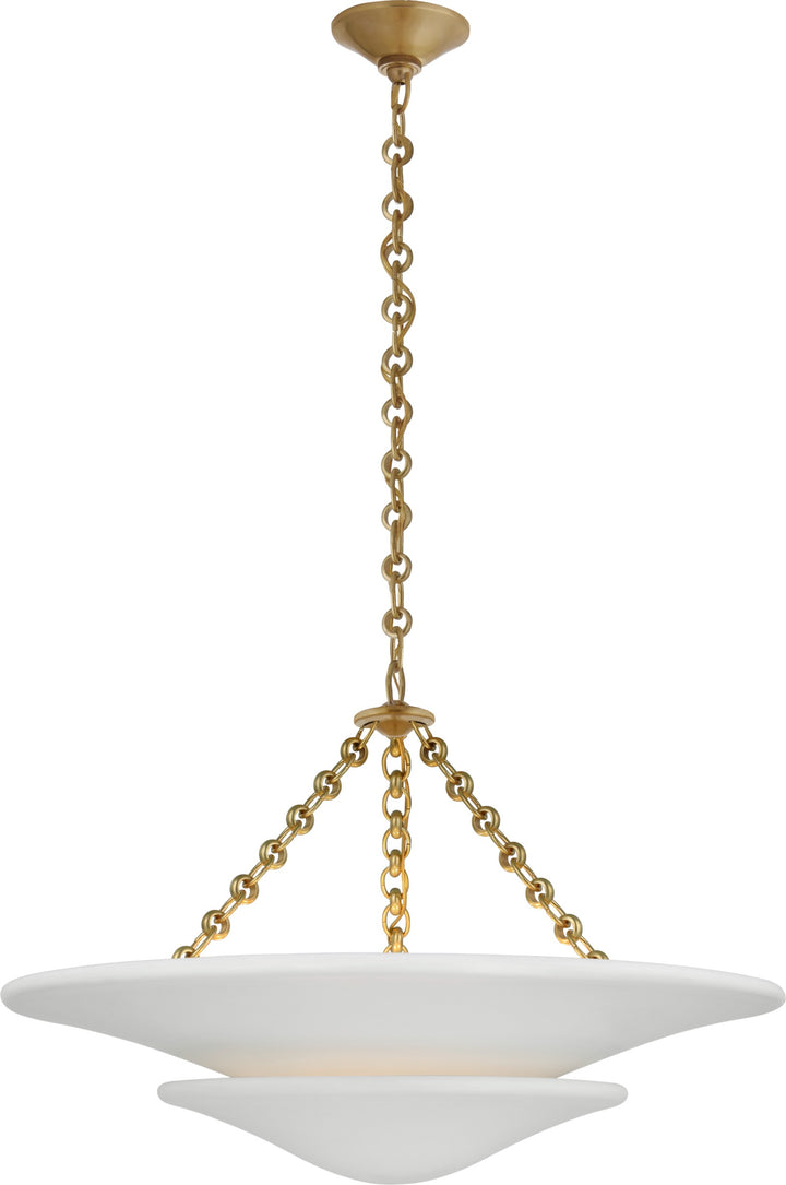Mollino Medium Tiered Takkrona Antique-Burnished Brass
