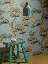 Momiji room setting — Pierre Frey wallpaper