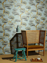 Momiji room setting — Pierre Frey wallpaper