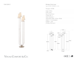 Montreuil Golvlampa måttskiss