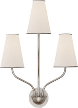 Montreuil Small Wall Vägglampa Burnished Silver Leaf