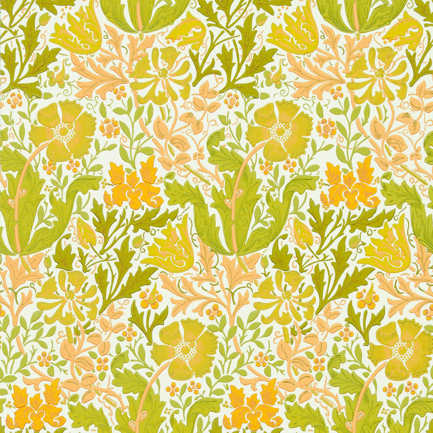 Compton Tapet Summer Yellow tapet fran Morris & Co