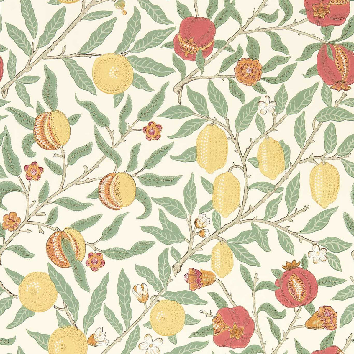 Fruit W/P Tapet Bayleaf/Russet tapet fran Morris & Co