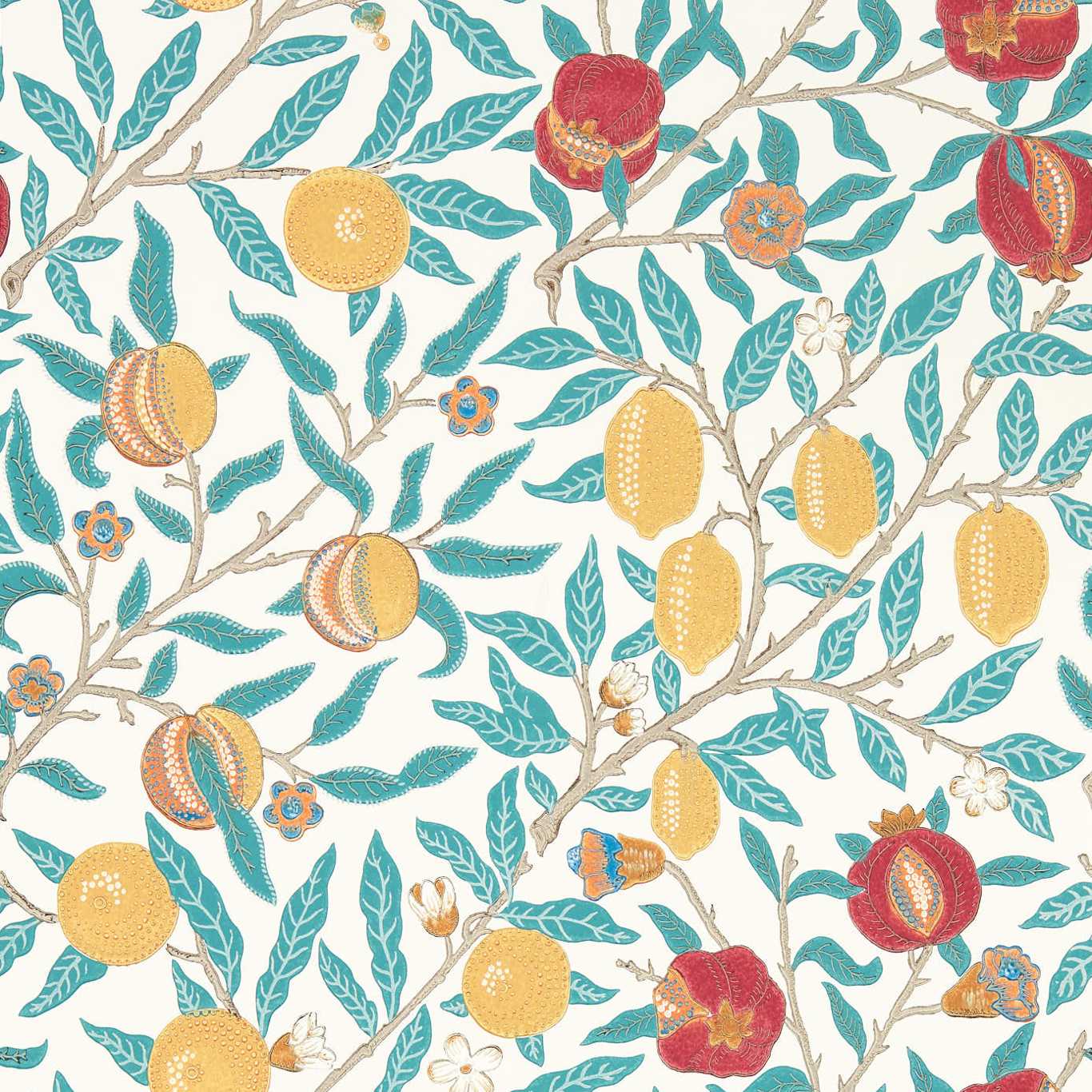 Fruit W/P Tapet Green Indigo/Madder tapet fran Morris & Co
