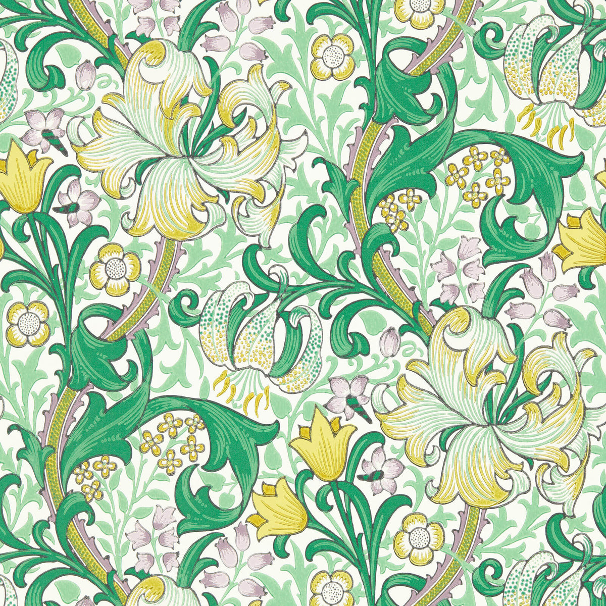 Golden Lily Tapet Secret Garden tapet fran Morris & Co