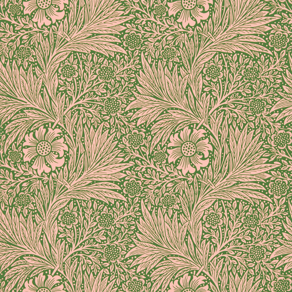 Marigold Tapet Pink/Olive tapet fran Morris & Co