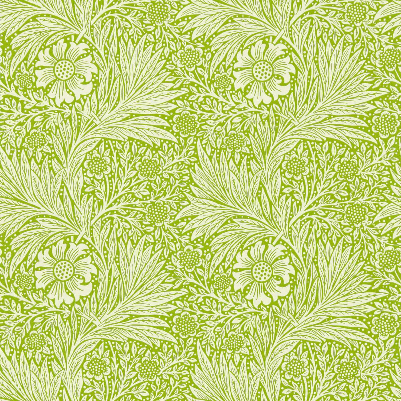 Marigold Tapet Sap Green tapet fran Morris & Co
