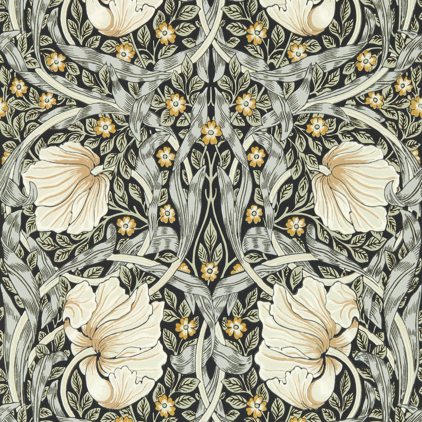 Pimpernel Tapet Ink/Sage tapet fran Morris & Co