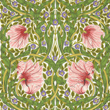 Pimpernel Tapet Sap Green/Strawberry tapet fran Morris & Co