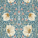 Pimpernel Tapet Woad/Coral tapet fran Morris & Co