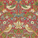 Strawberry Thief Tapet Crimson/Slate tapet fran Morris & Co