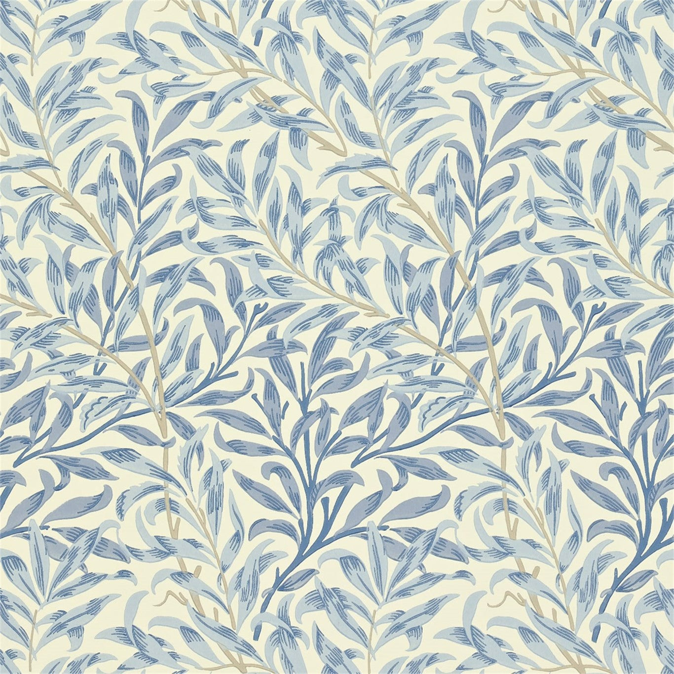Willow Bough Tapet Blue tapet fran Morris & Co