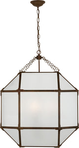 Morris Lykta Large — Suzanne Kasler for Visual Comfort & Co. — Antique Zinc with Frosted Glass