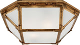 Morris Plafond — Suzanne Kasler for Visual Comfort & Co. — Gilded Iron with Frosted Glass